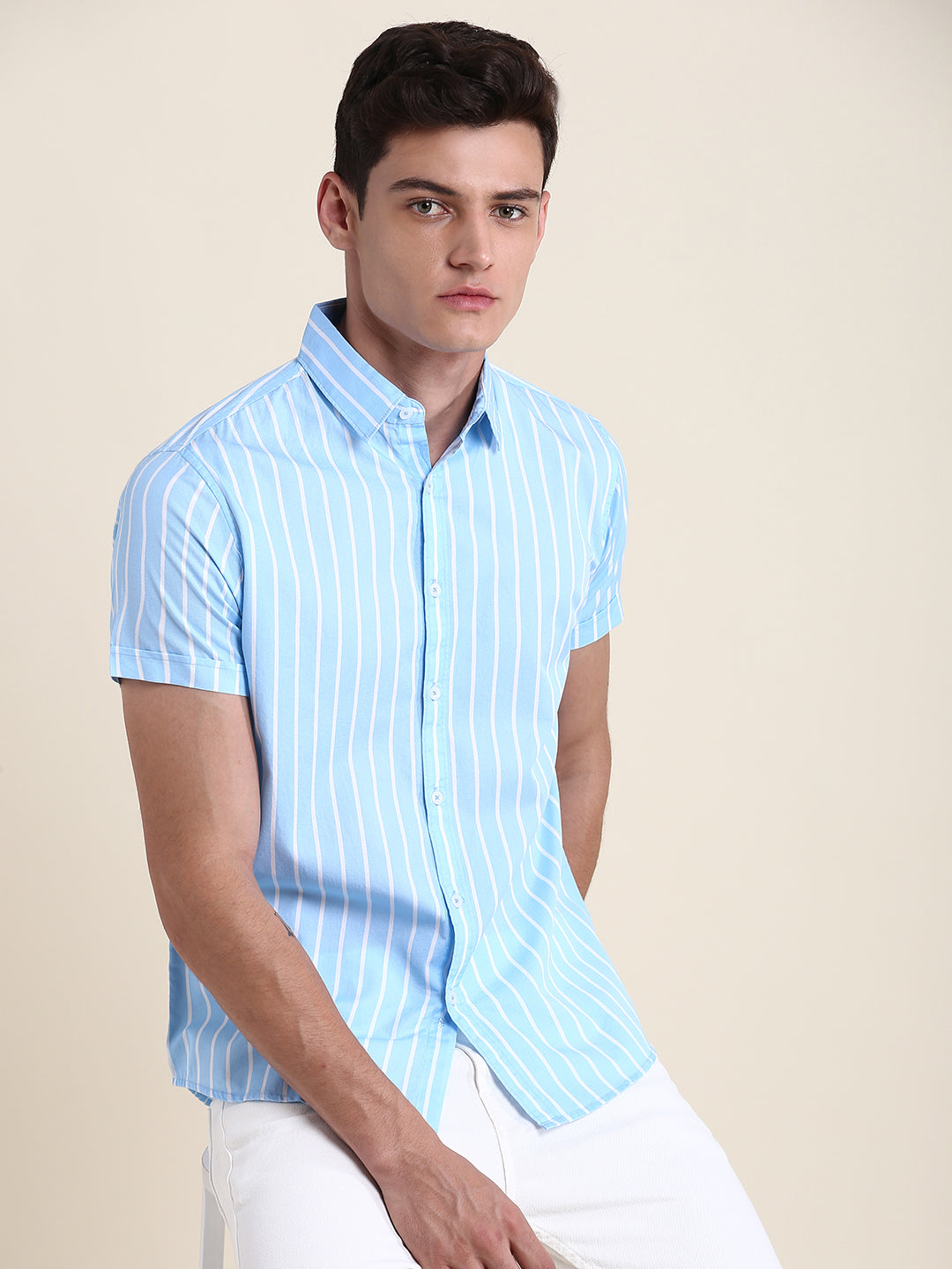 Men's Blue Stripe Shirts