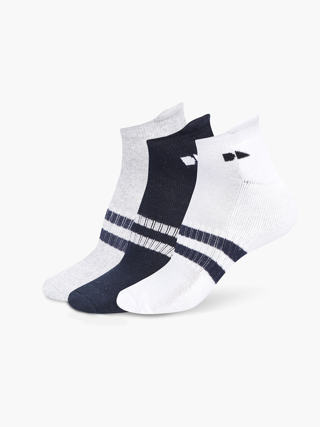 Men's Pack of 3 Striped Ankle Length Socks