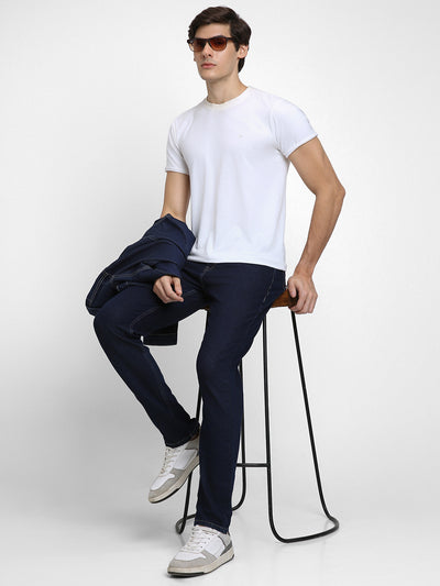 Men's Straight Rinse Indigo Stretchable Jeans