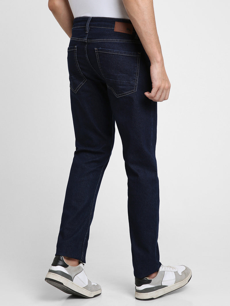 Men's Straight Rinse Indigo Stretchable Jeans