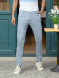 Men's Tapered Fit Cotton Chinos (Light Blue)