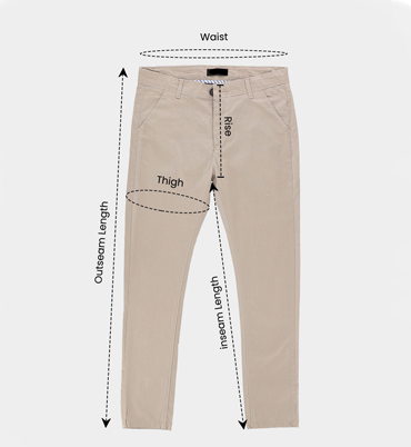 Dennis Lingo Men's Offwhite Chino Comfortable Bottomwear With Smart Casual Look