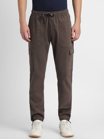 Mens's Graphite Grey Solid Cargo Jogger