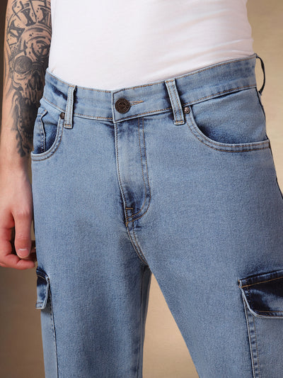 Men's Indigo Relaxed Fit Stretchable jeans