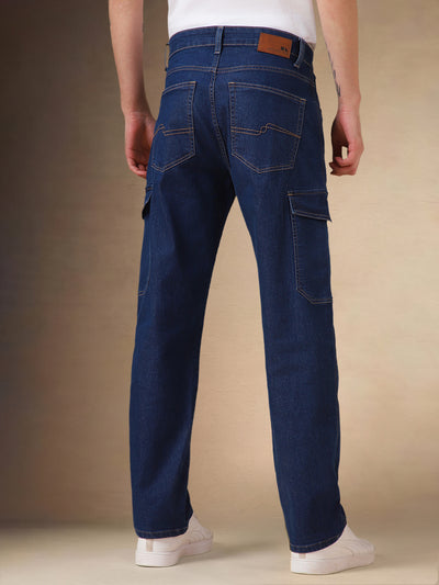 Men's Indigo Relaxed fit Stretchable Jeans