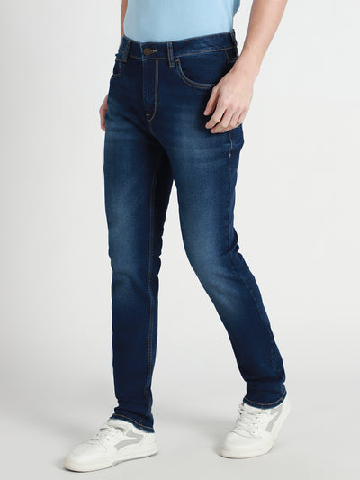 Men's Dark Blue Slim fit Stretchable Jeans