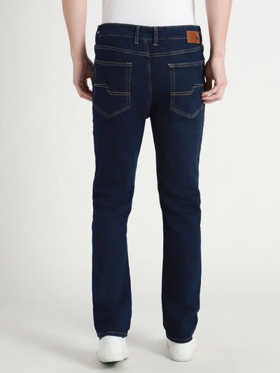 Dennis Lingo Men's Dark Blue Solid Slim fit Stretchable Jeans