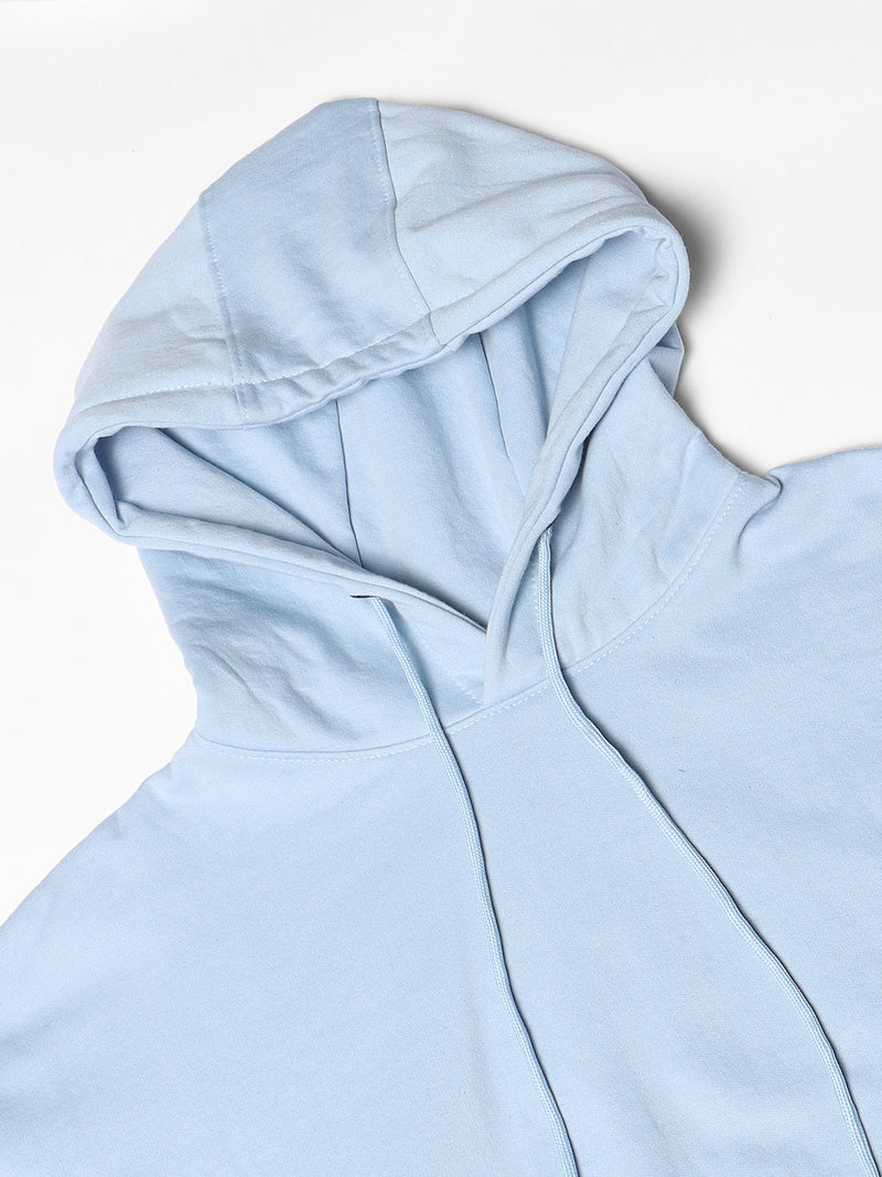 Men's Light Blue Hooded Sweatshirt