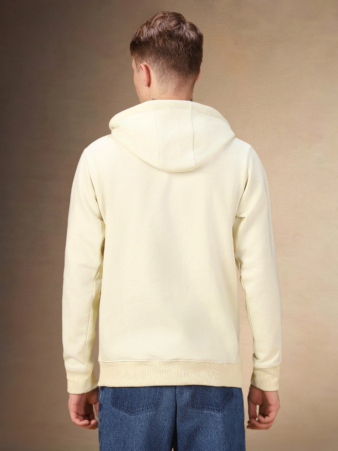 Men's Off White Hooded Hoodie