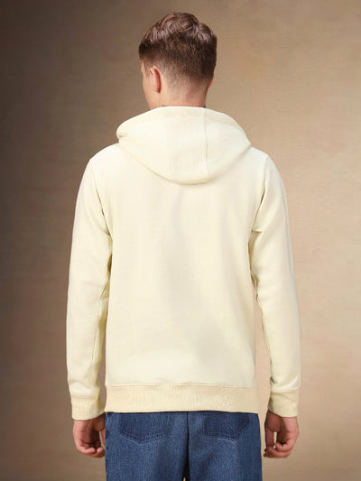 Men's Off White Hooded Hoodie