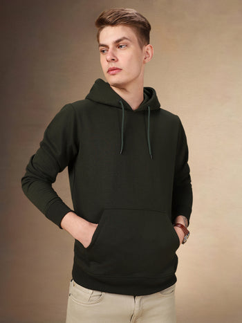 Men's Sage Green Hooded Hoodie