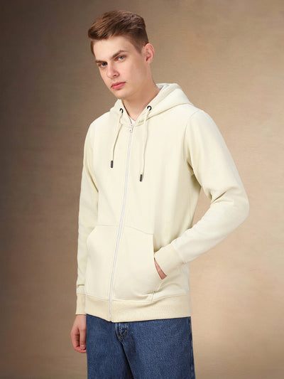 Men's Off White Hooded Hoodie