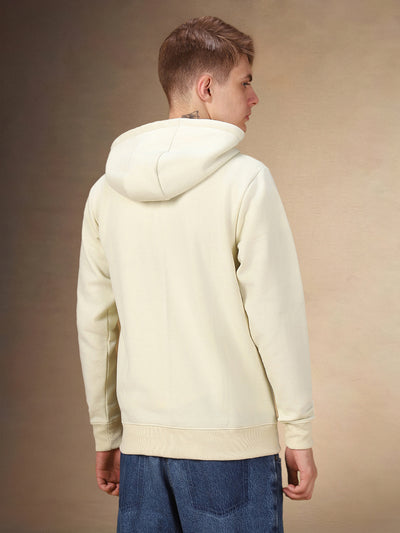 Men's Off White Hooded Hoodie