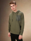 Men's Solid Hooded Full Sleeves Regular Fit Hoodie