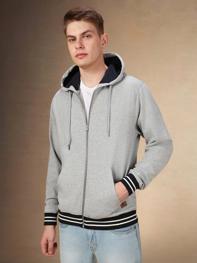 Men's Solid Hooded Full Sleeves Regular Fit Hoodie