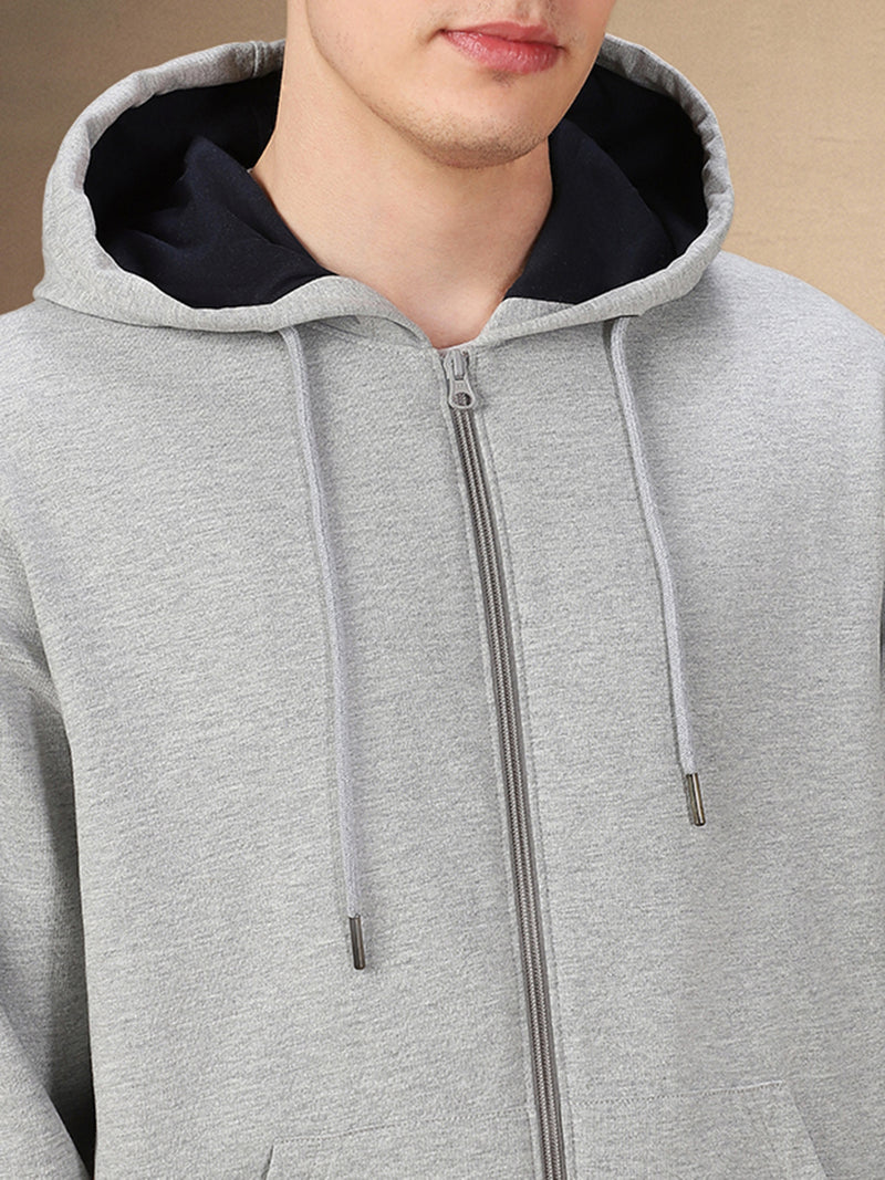 Men's Solid Hooded Full Sleeves Regular Fit Hoodie