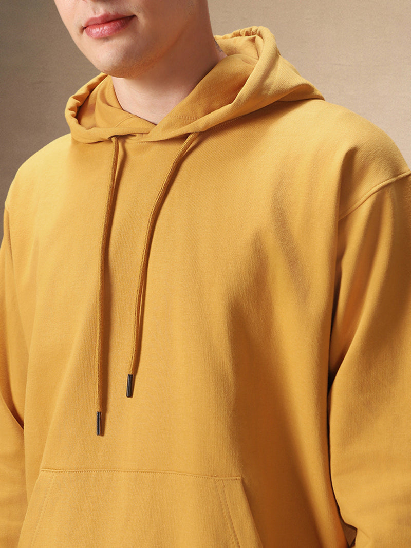 Men's Solid Hooded Full Sleeves Hoodie