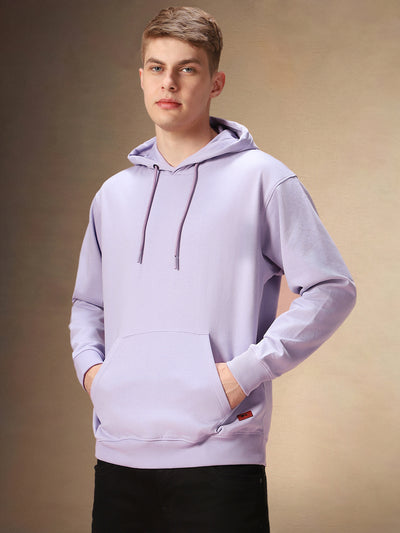 Men's Solid Hooded Full Sleeves Hoodie