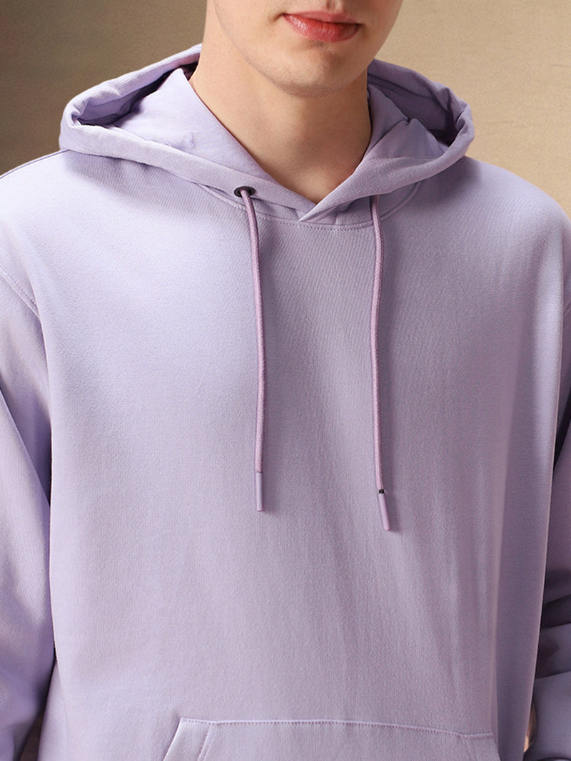 Men's Solid Hooded Full Sleeves Hoodie