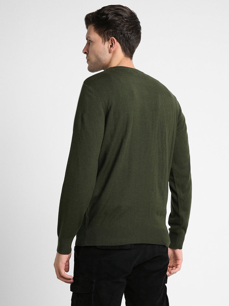 Dennis Lingo Men's Mock Regular Fit Colorblock Raglan Teal Green Sweater