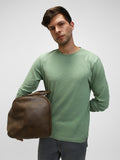 Men's Green Ottoman Full - Sleeves Casual T-Shirt