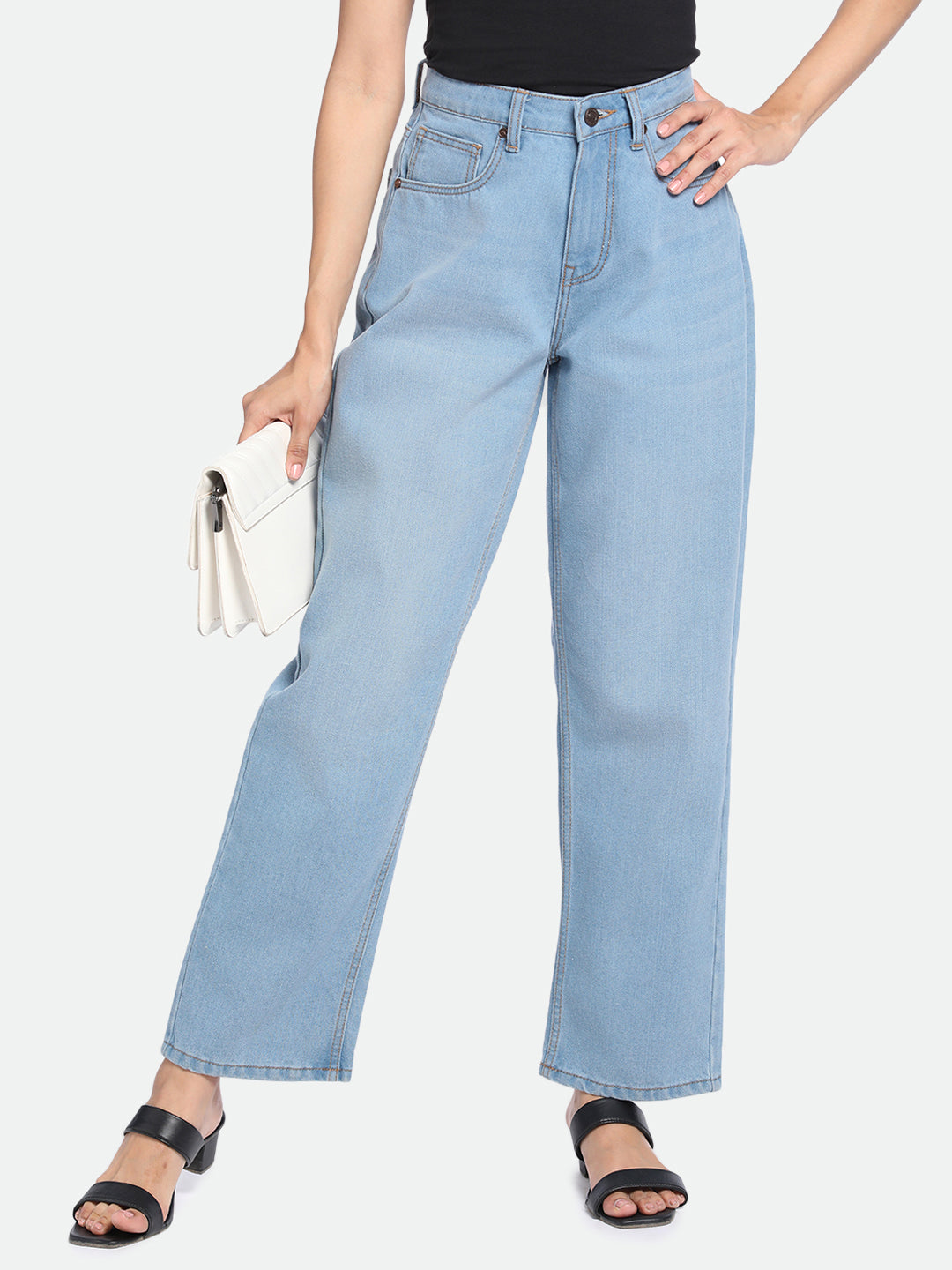DL Woman Relaxed Fit High-Rise Pure Cotton Jeans