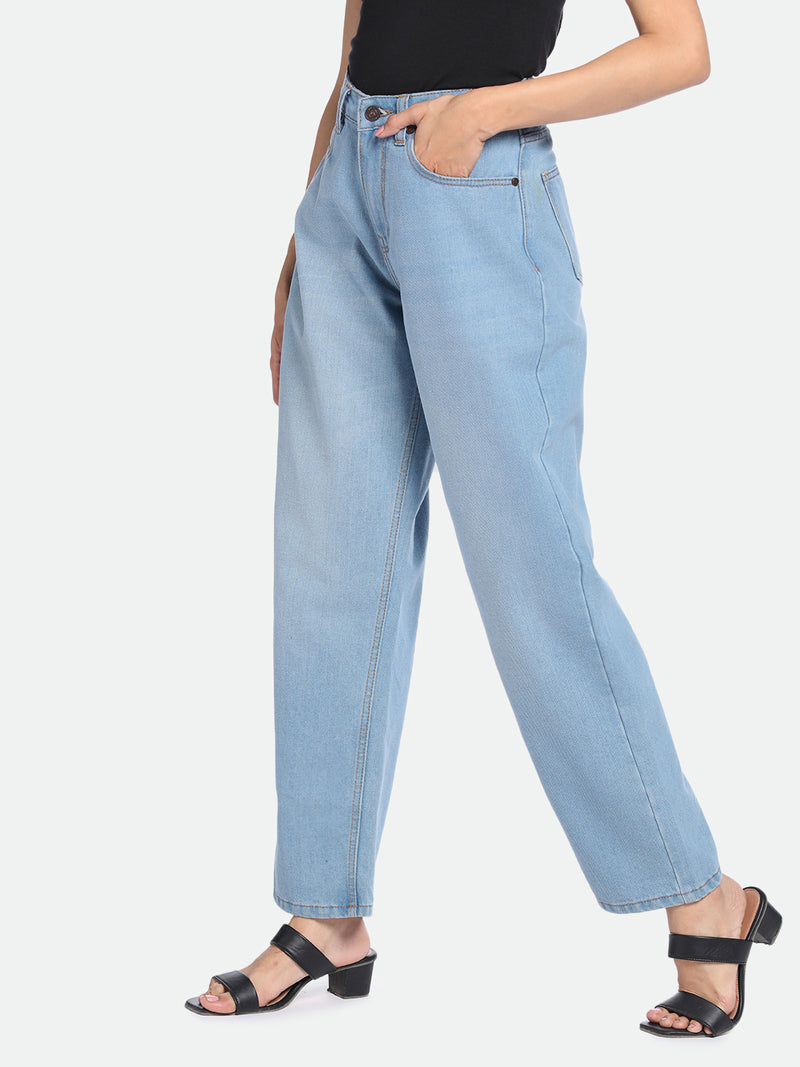 DL Woman Relaxed Fit High-Rise Pure Cotton Jeans