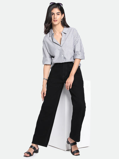 DL Woman Relaxed Fit High-Rise Clean Look Pure Cotton Jeans