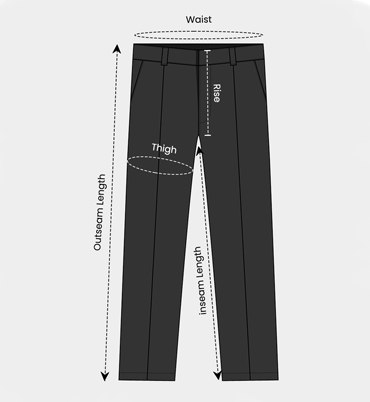 Dennis Lingo Men's Navy Solid Formal Trousers