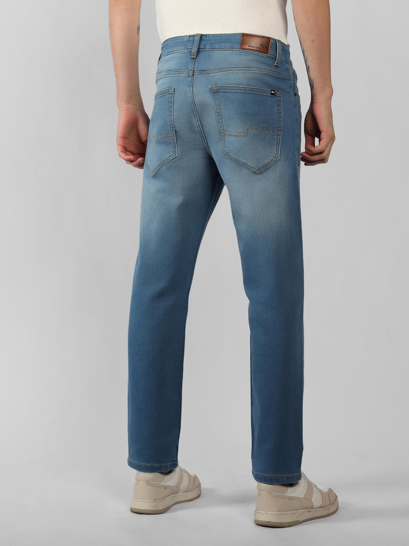 Men's Indigo Solid Slim Fit Jeans