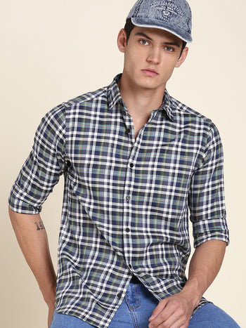 Men's Green Checkered Shirts