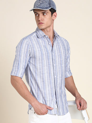 Men's Blue Stripe Shirts