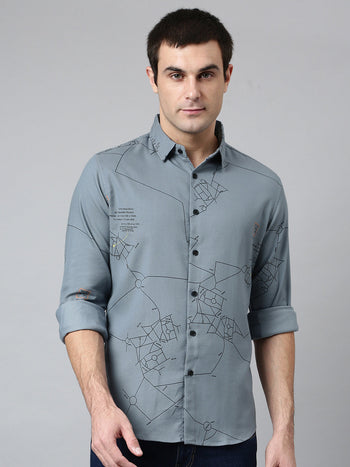 Men's Slim Fit Cotton Full Sleeves Sleeves Casual Shirt (C9004)