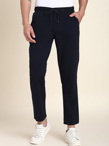 Men's Navy Solid Chino