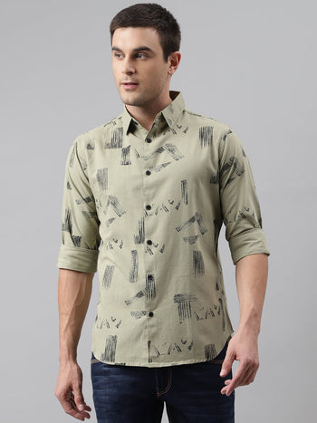 Men's Slim Fit Cotton Full Sleeves Sleeves Casual Shirt (C9005)