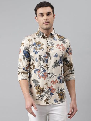 Men's Slim Fit Cotton Full Sleeves Sleeves Casual Shirt (C9004)