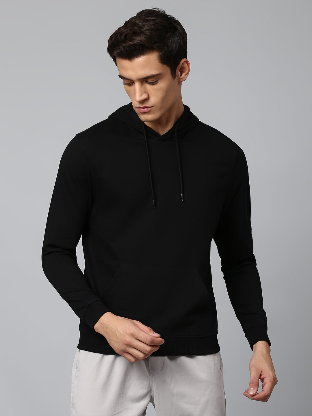 Dennis Lingo Men's Black Regular Fit Winterwear Sweatshirts – DENNIS LINGO