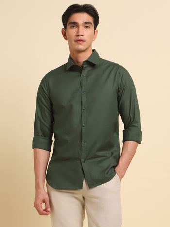 Men's Olive Casual Shirts For Comfortable And Stylish Look For Morning To Evening Look