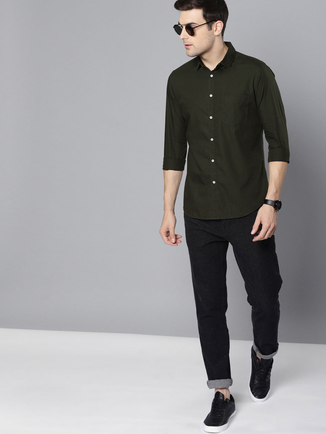 Formal Black Printed Shirt - Zayn