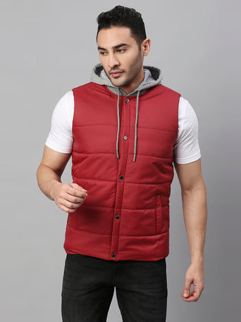 Men's Cherry Regular Fit Winterwear Jackets