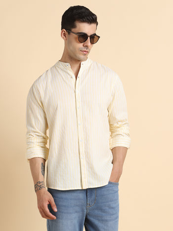 Men's Yellow Casual Shirts