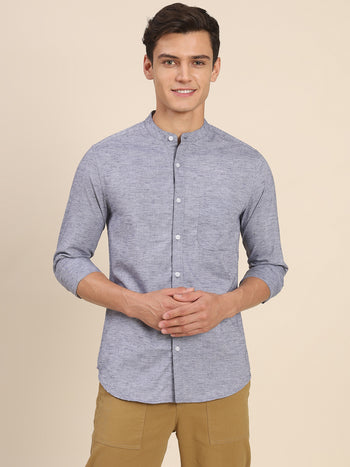 Men's Blue Casual Shirts For Comfortable And Stylish Look For Morning To Evening Look