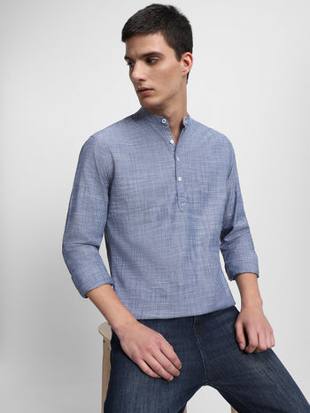 Men's Navy Casual Shirts