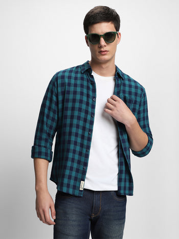 Men's Green Casual Shirt