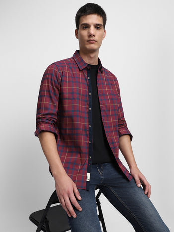 Men's Red Casual Shirts