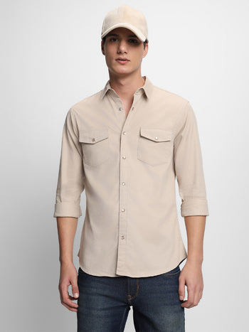 Men's Beige Shirts