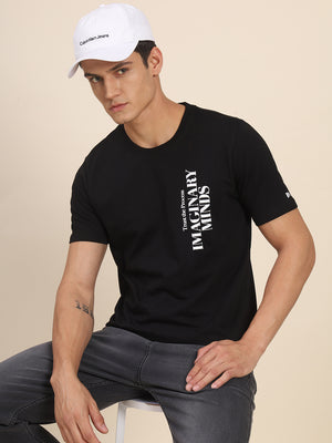 Dennis Lingo Men's Black Tshirts Wardrobe Essentials Soft And Stretchy Fabric