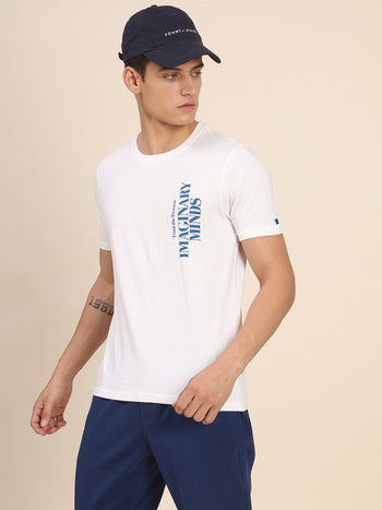 Men's Offwhite Tshirts Wardrobe Essentials Soft And Stretchy Fabric