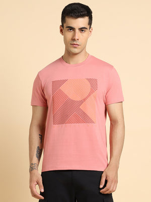 Dennis Lingo Men's Mandrian Collar Regular Fit Solid Pink Shirts
