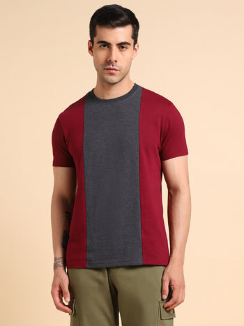 Dennis Lingo Colourblocked Slim Fit T-shirt